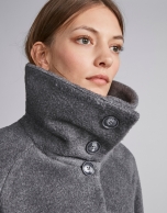 Gray cloth coat