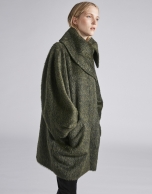 Green cloth coat