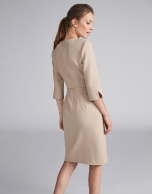 Hazel midi dress with belt