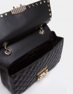 Black alligator Ghauri shoulder bag