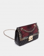 Red snakeskin Ghauri shoulder bag