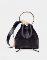 Bolso Bouquet piel negro