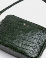 Green alligator Taylor shoulder bag