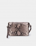 Embossed snakeskin Trèsse shoulder bag