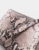 Embossed snakeskin Trèsse shoulder bag