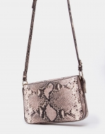 Embossed snakeskin Trèsse shoulder bag