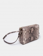 Embossed snakeskin Trèsse shoulder bag