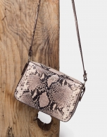 Embossed snakeskin Trèsse shoulder bag