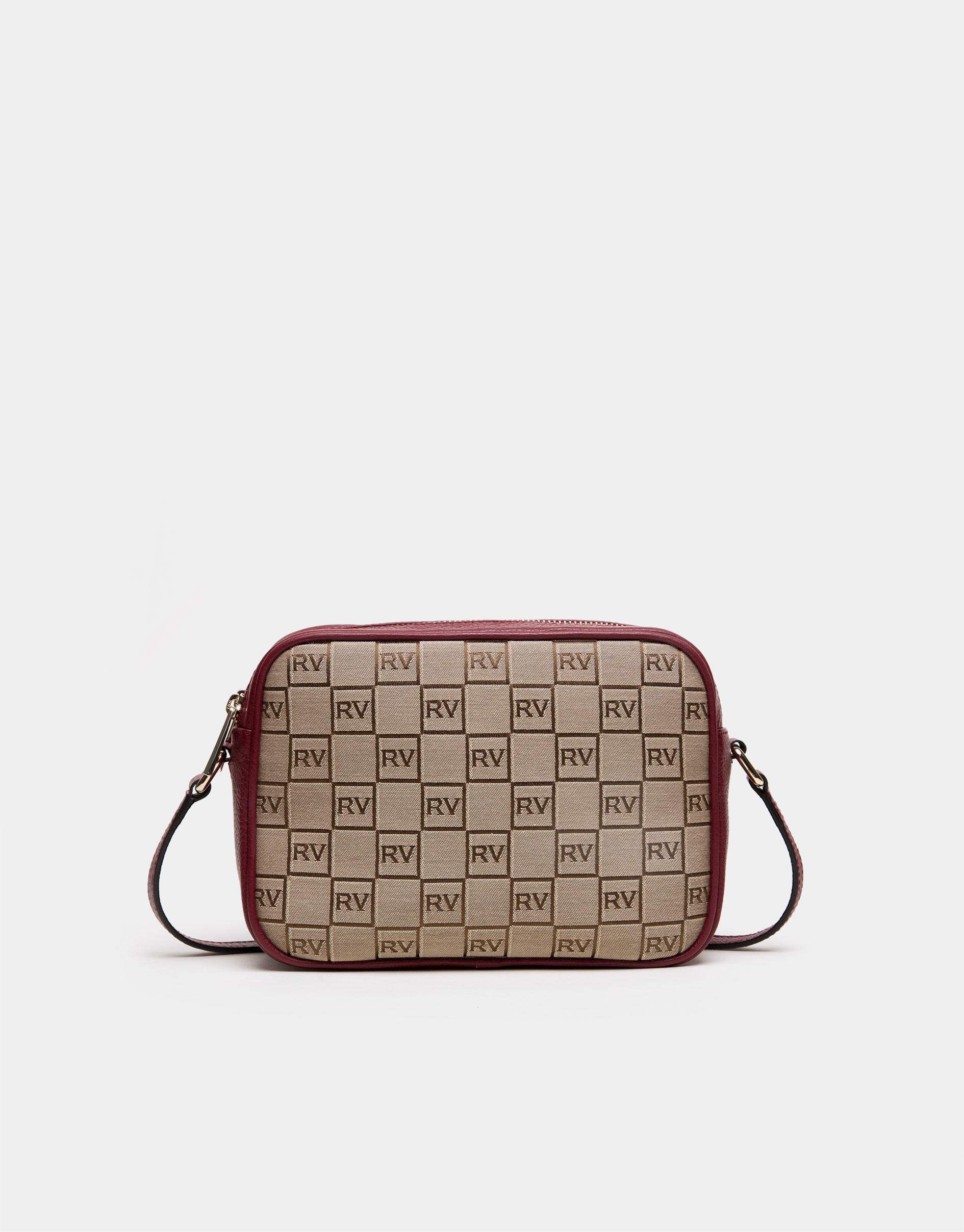 Burgundy canvas Taylor shoulder bag