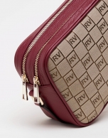 Burgundy canvas Taylor shoulder bag