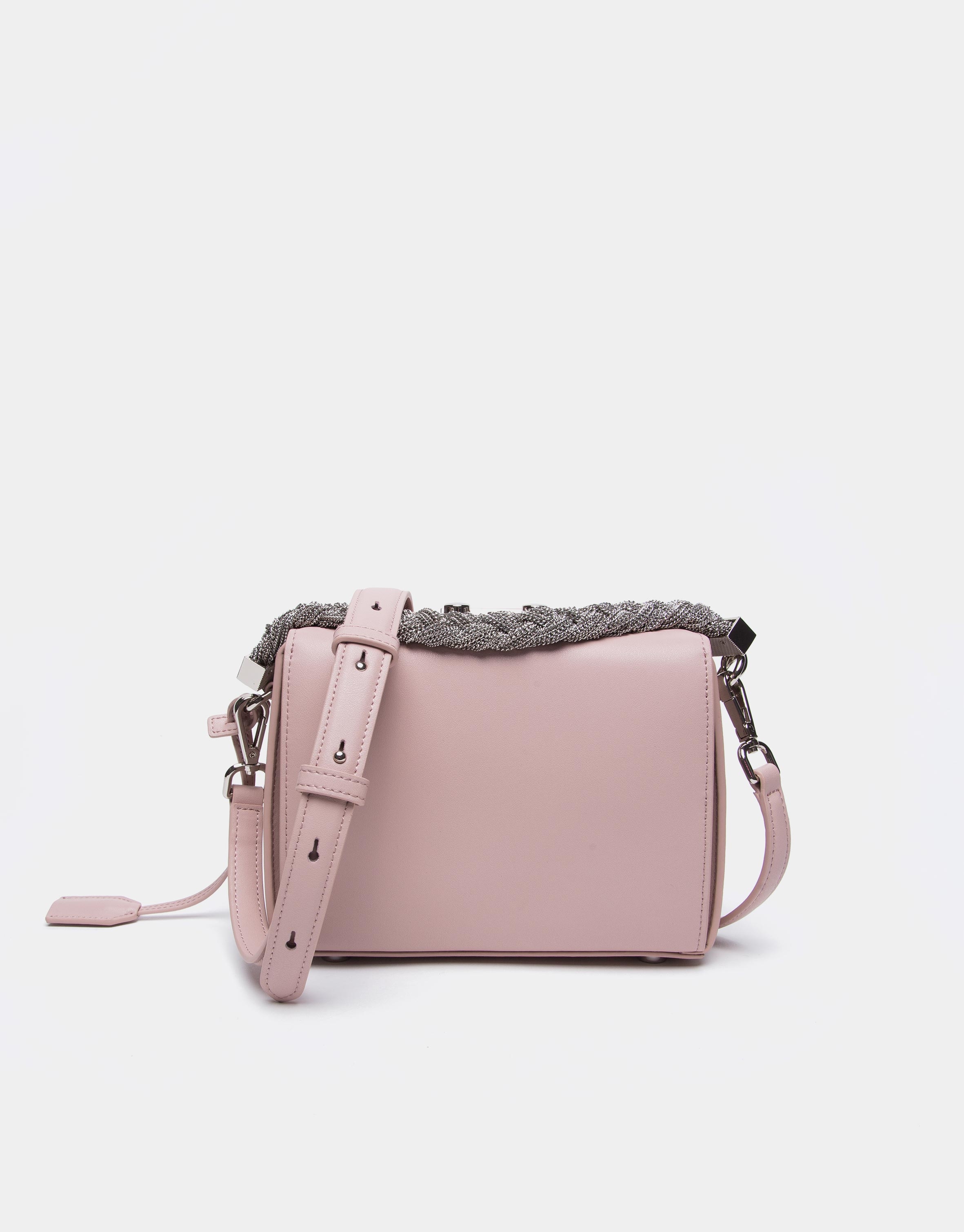 Bolso cofre Trunk piel rosa