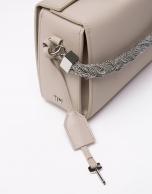 Beige leather Trunk handbag