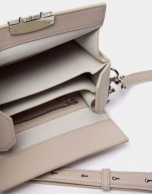 Beige leather Trunk handbag