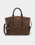 Tan midi Candem leather shopping bag