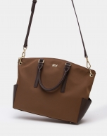 Tan midi Candem leather shopping bag