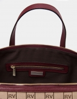 Burgundy Uve canvas bowling bag with RV logos