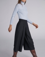 Navy blue culottes