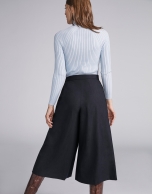 Navy blue culottes