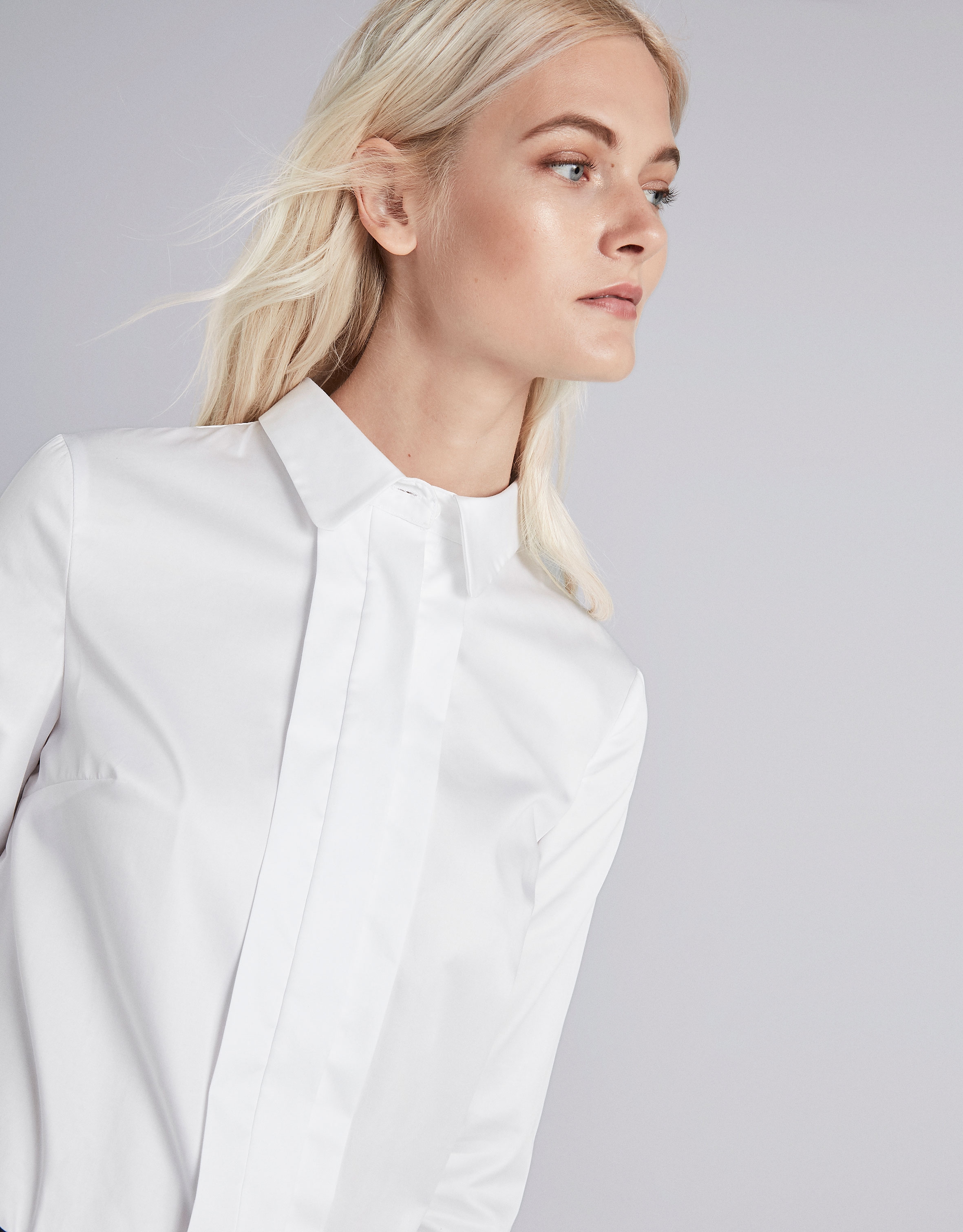 White men's shirt with cufflinks