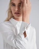 White men's shirt with cufflinks