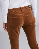 Mink plain corduroy pants