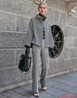 Gray glen plaid pants