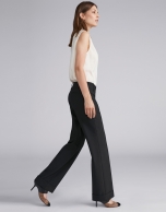 Black straight pants