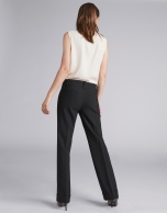 Black straight pants