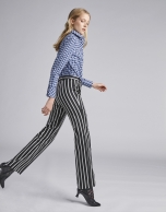 Black striped pants