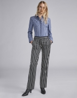 Black striped pants