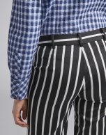 Black striped pants