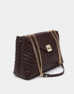 Brown leather Ginger shoulder bag