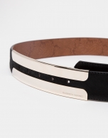 Black fur belt