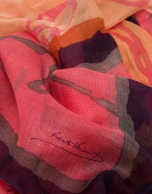 Red print foulard