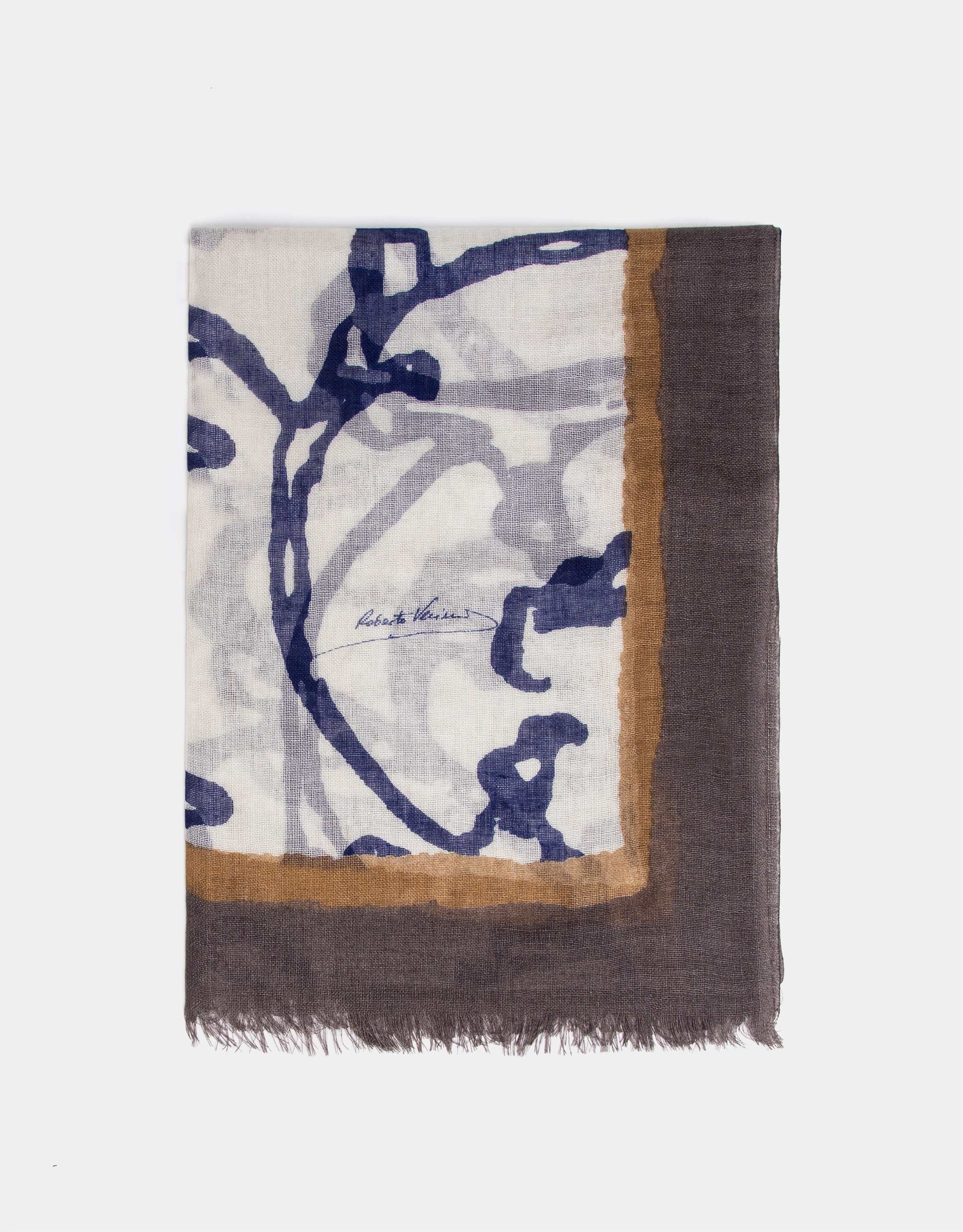 Blue print foulard