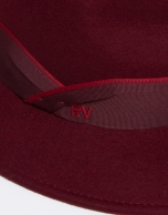 Burgundy Borsellino hat