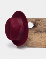 Burgundy Borsellino hat