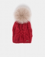 Red wool knit cap