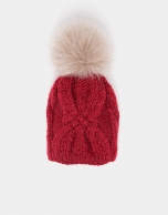 Red wool knit cap