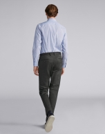 Dark khaki cotton chinos