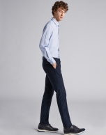 Navy blue fine corduroy pants