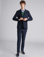 Navy blue fine corduroy pants