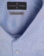 Light blue herringbone dress shirt