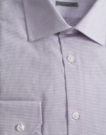 Mauve false plain dress shirt