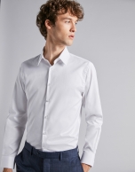 Plain fake white dress shirt