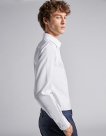 Plain fake white dress shirt