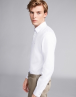 Fake plain white sport shirt