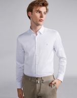 Fake plain white sport shirt