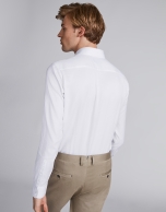 Fake plain white sport shirt