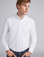 Blue Oxford sport shirt